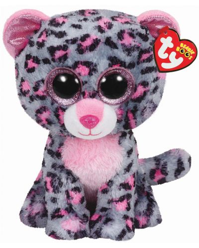 Плюшена играчка TY Beanie Boos - Леопард Tasha, 24 cm - 1