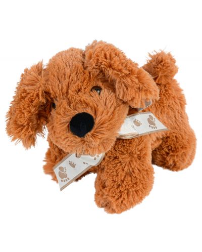 Плюшена играчка Morgenroth Plusch - Кафяво кученце с панделка, 25 cm - 1