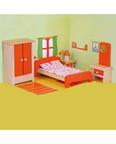 Дървено обзавеждане за кукли Woody – Спалня - 2