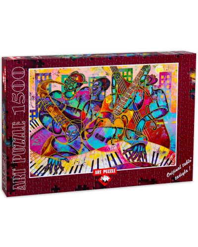 Пъзел Art Puzzle от 1500 части - Модерен джаз, Лари Пончо Браун - 1