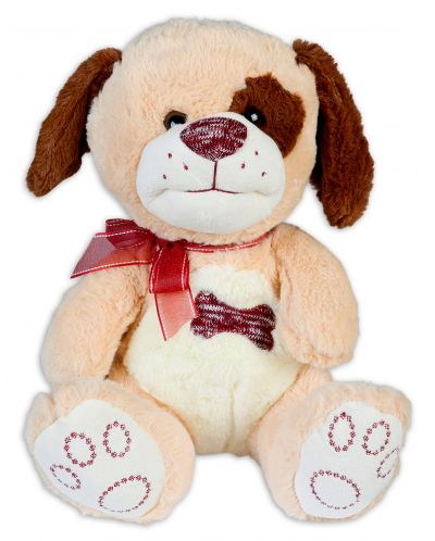 Плюшена играчка Happy Toys - Кученце с панделка, 30 cm