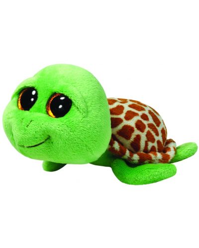 Плюшена играчка TY Beanie Boos - Зелена костенурка Zippy, 15 cm - 1