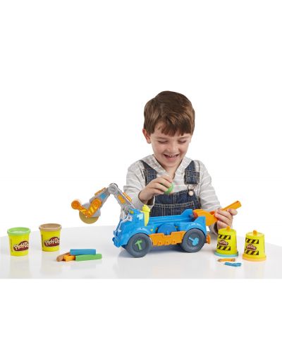 Hasbro Play-Doh - Комплект с багер и 4 цвята моделин - 5