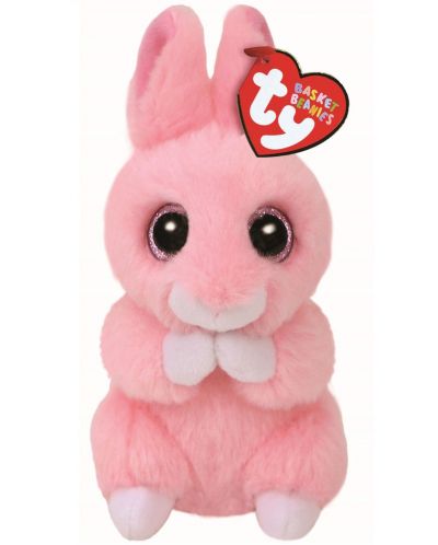 Плюшена играчка TY Toys - Розово зайче Jasper, 10 cm - 1