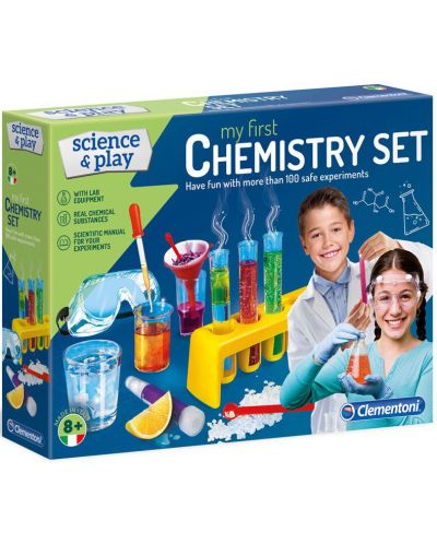 Комплект Clementoni Science & Play - Моята първа химическа лаборатория - 1