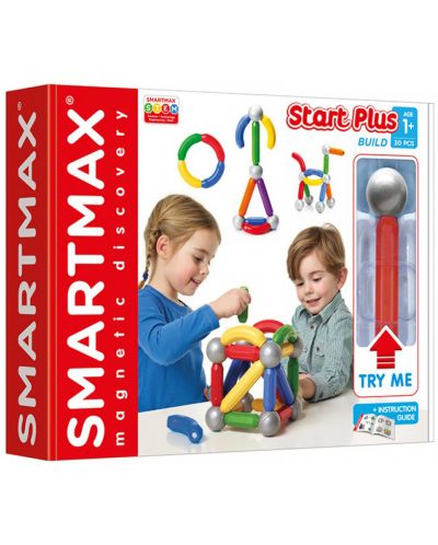 Магнитен конструктор Smart Games Smartmax - Старт Плюс - 1