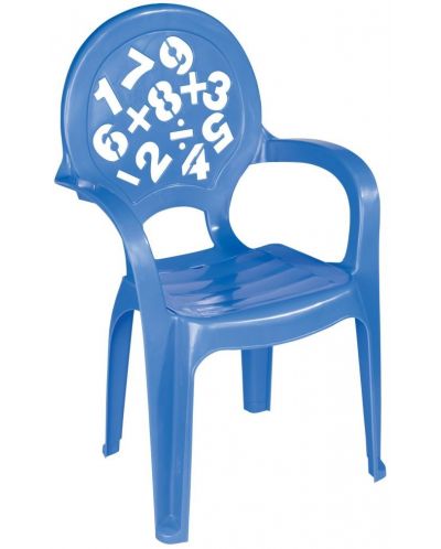 Детски стол Pilsan – Син, с цифри - 1