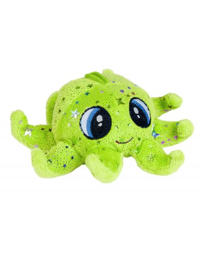 Плюшена играчка Morgenroth Plusch - Зелен октопод, 16 cm