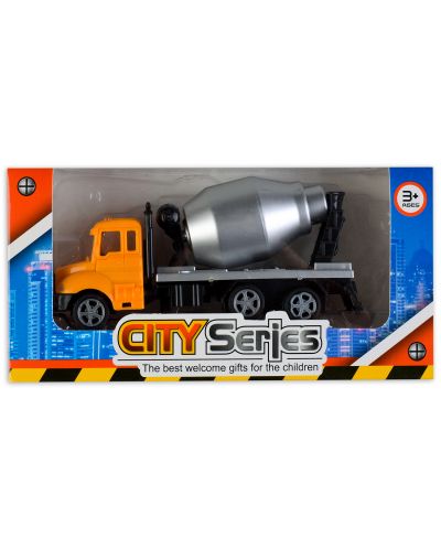 Детска играчка City Series Pull Back - Бетонобъркачка - 1