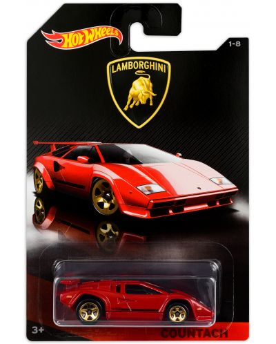 Метална количка Mattel Hot Wheels - Lamborghini Countach, мащаб 1:64 - 2