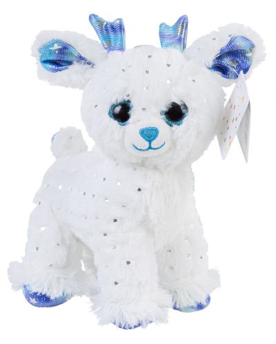 Плюшена играчка Morgenroth Plusch - Бяло еленче с блестящи сини очи, 20 cm - 1