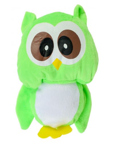 Плюшена играчка Morgenroth Plusch - Зелено бухалче, 22 cm - 1