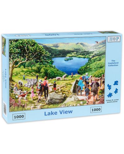 Пъзел The House of Puzzles от 1000 части - Гледка към езерото - 2
