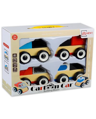 Комплект колички Happy Toys - 4 броя