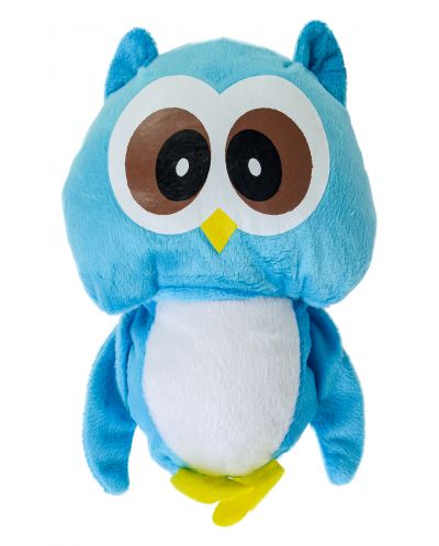 Плюшена играчка Morgenroth Plusch - Синьо бухалче, 22 cm