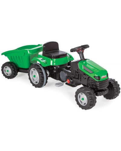 Детски трактор с ремарке Pilsan – Active, зелен - 1