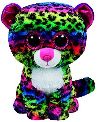 Плюшена играчка TY Beanie Boos - Шарен Леопард Dotty, 24 cm - 1