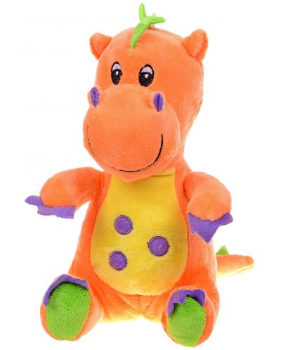 Плюшена играчка Morgenroth Plusch – Оранжево бебе-драконче, 32 cm - 1