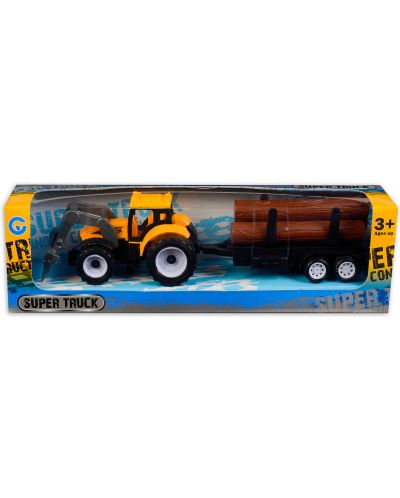 Детска играчка Super Truck - Трактор за дърводобив - 1