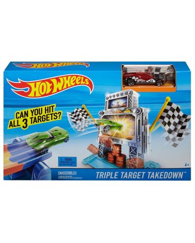 Hot Wheels Писта за каскади - Triple Target Takedown - 2