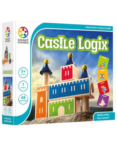Детска логическа игра Smart Games Preschool Wood - Замък на логиката