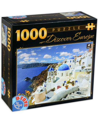 Пъзел D-Toys от 1000 части - Санторини, Гърция - 1