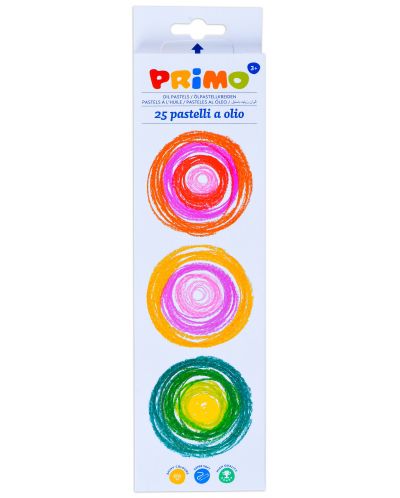 Комплект маслени пастели Primo - 25 цвята - 1