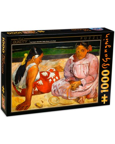 Пъзел D-Toys от 1000 части - Таитянски жени на плажа, Пол Гоген - 1