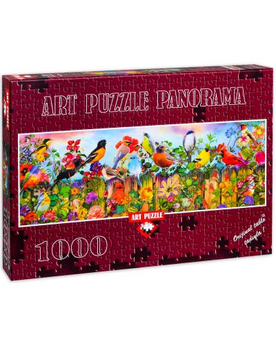 Панорамен пъзел Art Puzzle от 1000 части - Пролетни птици, Ейми Стюарт - 1