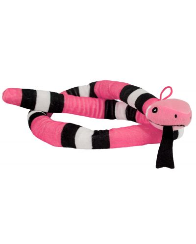 Плюшена играчка Morgenroth Plusch - Розова змия, 120 cm - 1