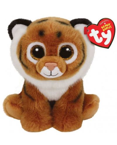 Плюшена играчка TY Toys - Кафяв тигър Tiggs, 15 cm - 1