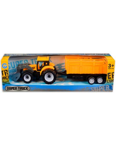 Детска играчка Super Truck - Трактор с ремарке - 1