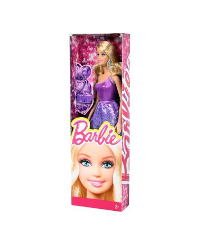 Кукла Mattel - Барби с лилава рокля - 2
