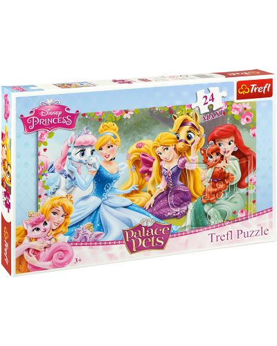 Пъзел Trefl от 24 макси части - Принцеси в градината - 1