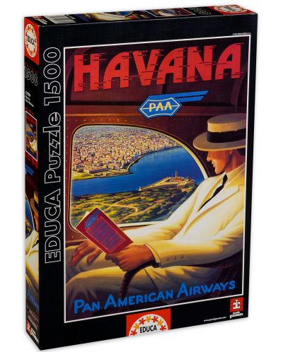 Пъзел Educa от 1500 части - Хавана - 1