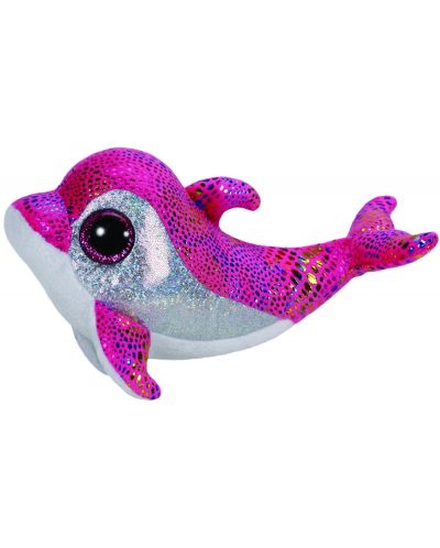 Плюшена играчка TY Beanie Boos – Делфин Sparkles, 15 cm - 1
