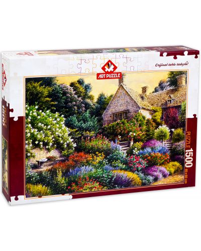 Пъзел Art Puzzle от 1500 части - Цветовете на моята градина, Студио Макнийл - 1