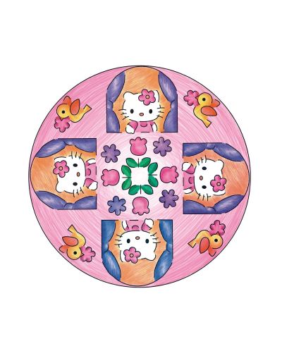 Творчески комплект Ravensburger – Мандала дизайнер 2 в 1 – Hello Kitty - 3