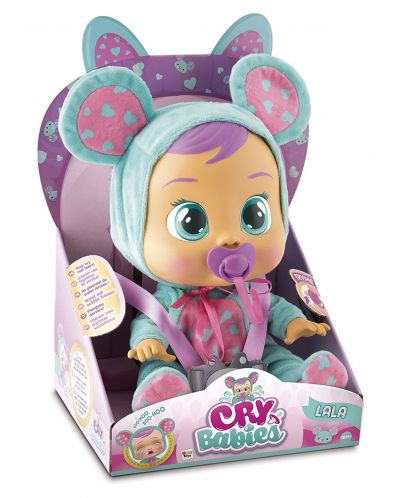 Детска играчка IMC Toys Crybabies – Плачещо със сълзи бебе, Лала - 1