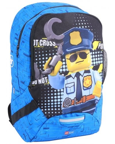 Ученическа раница Lego Wear - City Light, Police Cop - 1