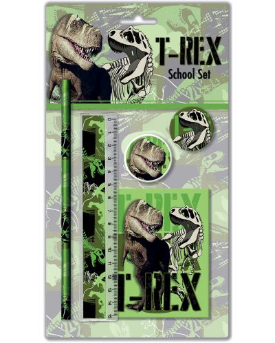 Комплект ученически пособия Graffiti T-Rex - T-Rex, 5 части - 1