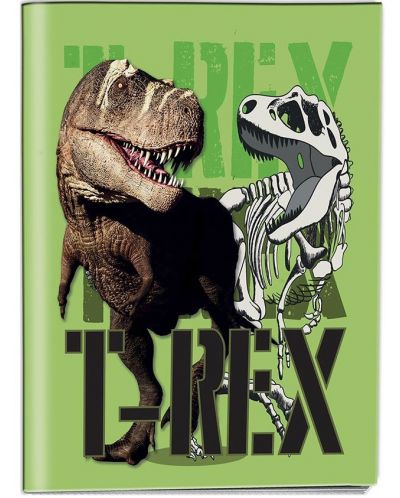 Ученическа тетрадка Graffiti T-Rex - А5, 50 листа - 1