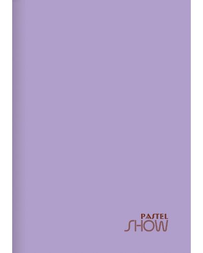 Ученическа тетрадка Keskin Color Pastel Show - А4, 40 листа, широки редове, асортимент - 2
