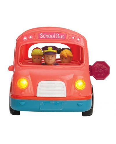 Комплект за игра Battat - Училищен автобус, със звук и светлини - 2