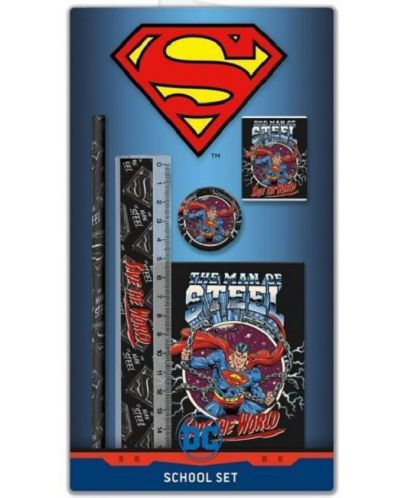 Ученически комплект Graffiti Superman - черен - 1