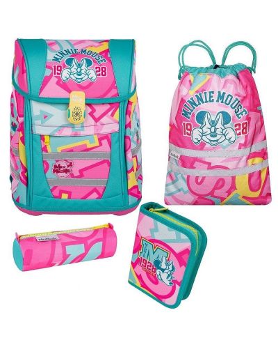 Ученически комплект Cool Pack Minnie Mouse - Раница, два несесера и спортна торба - 1