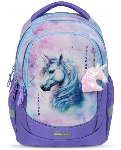 Ученическа раница Belmil - Magical Pegasus, 2 отделения, 19 l - 2