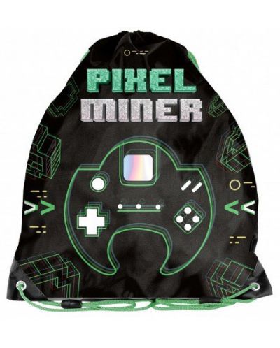 Ученическа спортна торба Paso Pixel Miner - 1