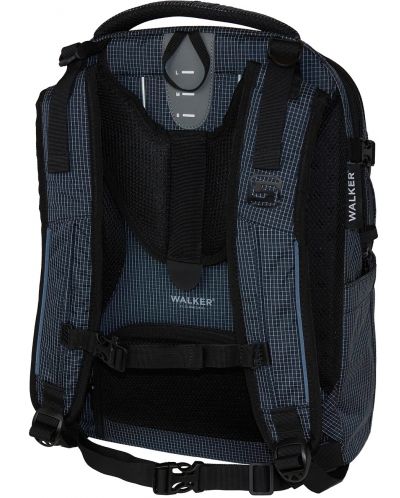 Ученическа раница Walker Campus - Grid Navy, 2 отделения - 2