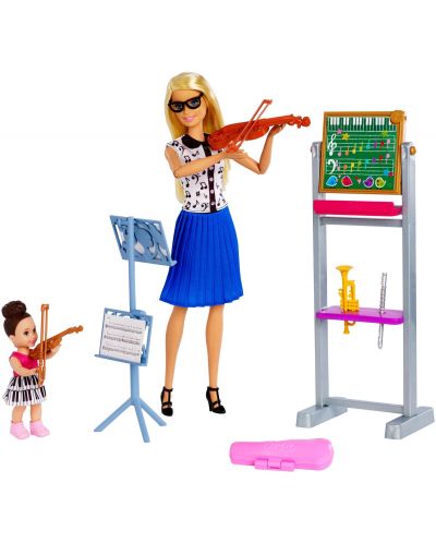 Игрален комплект Mattel Barbie - Учителка по музика - 1
